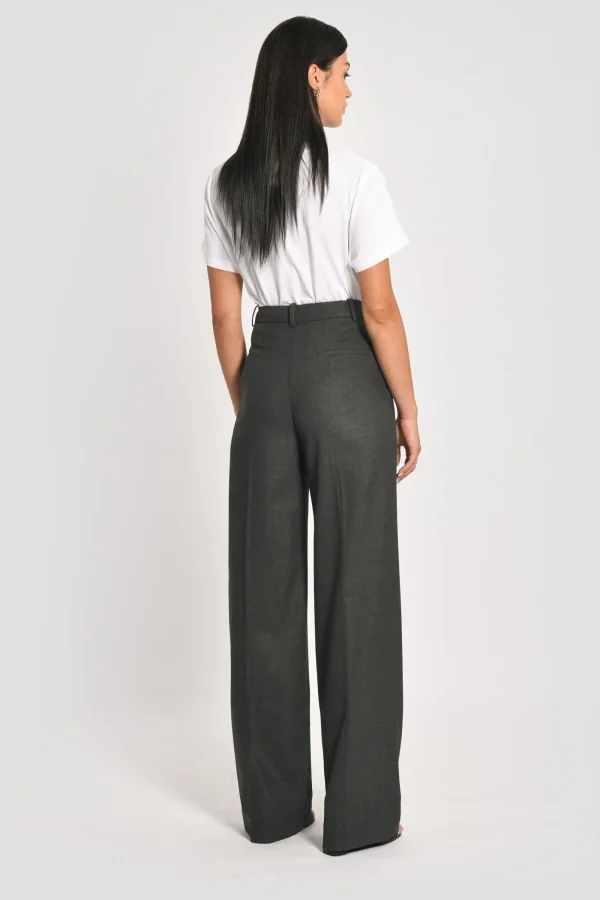KOOKAÏ PANTALON LARGE SHEILA GRIS FONCÉ Grisfonce Cheap