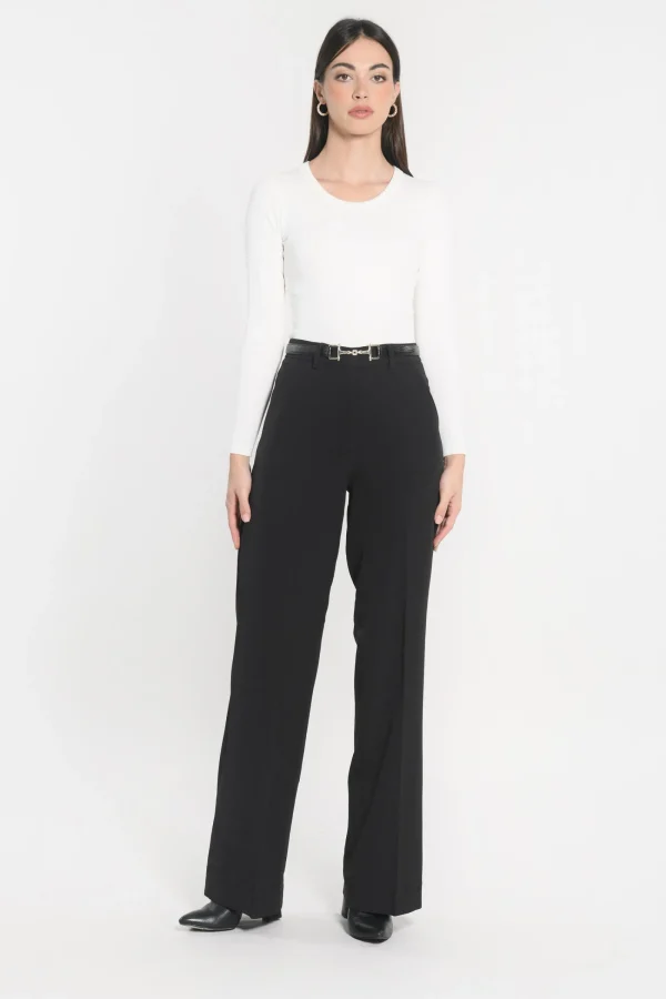 KOOKAÏ PANTALON TAILLE BASSE MATHILDA Noir Clearance