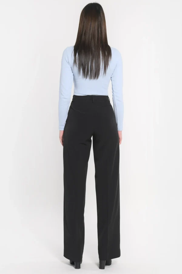 KOOKAÏ PANTALON TAILLE HAUTE MATHILDA Noir Discount