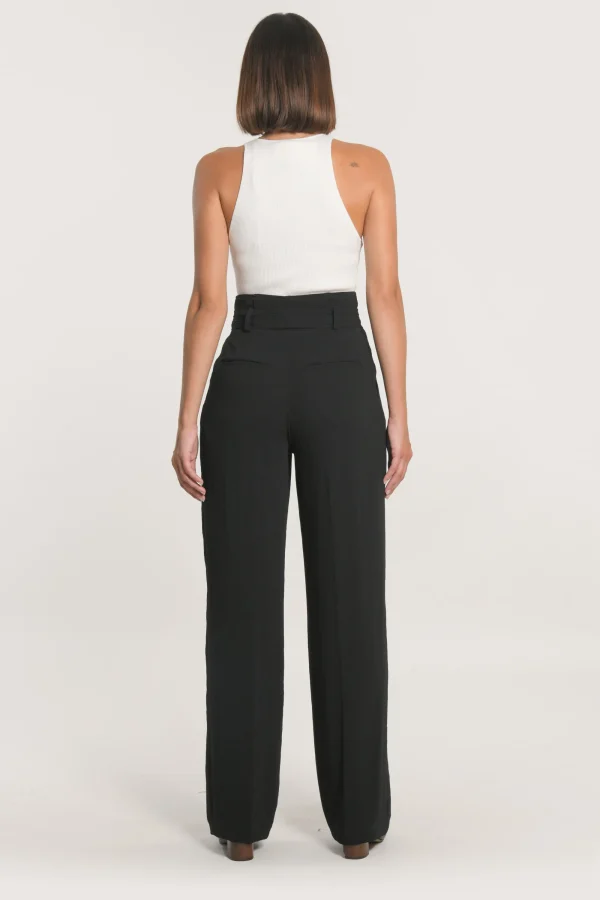 KOOKAÏ PANTALON TAILORING LARGE MIKA Noir Outlet