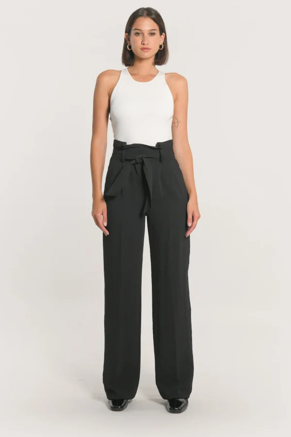 KOOKAÏ PANTALON TAILORING LARGE MIKA Noir Outlet