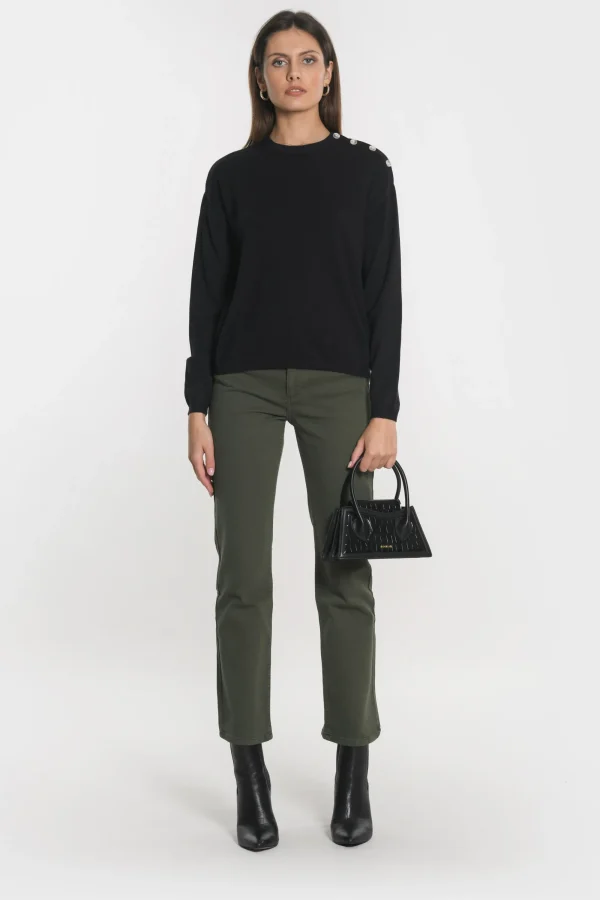 KOOKAÏ PULL BOUTONNE NOLWENN Noir Online