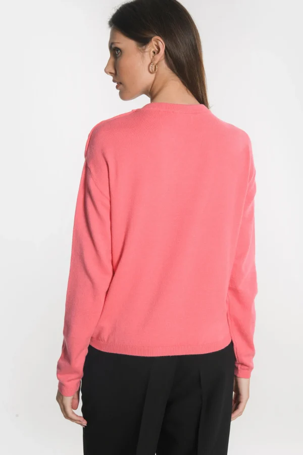 KOOKAÏ PULL BOUTONNE NOLWENN Rose Outlet