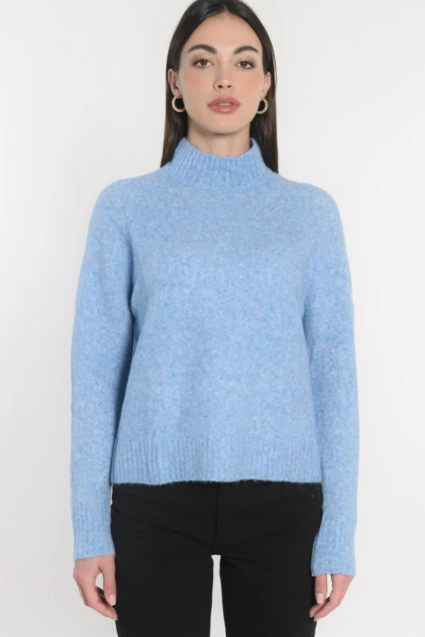 KOOKAÏ PULL COL MONTANT CONNIE Blue Store