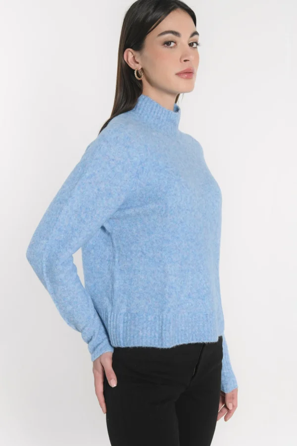 KOOKAÏ PULL COL MONTANT CONNIE Blue Store