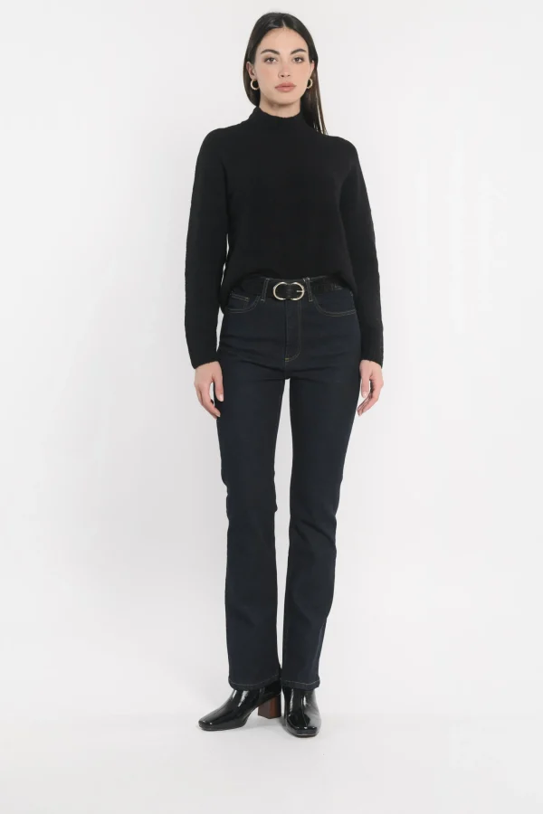 KOOKAÏ PULL COL MONTANT CONNIE Noir Sale