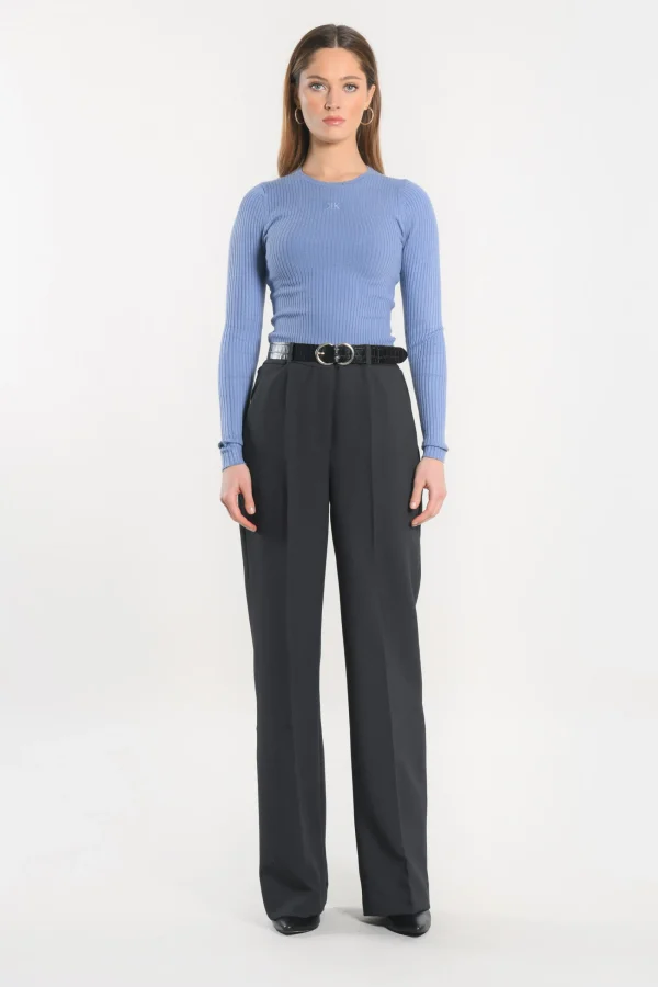 KOOKAÏ PULL COL ROND - ELISA - MANOR BLUE Manorblue New