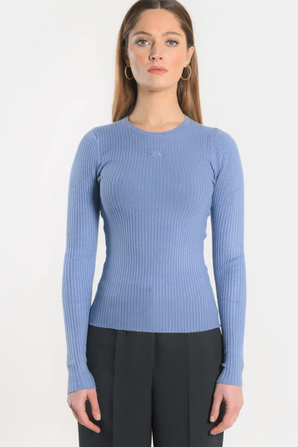 KOOKAÏ PULL COL ROND - ELISA - MANOR BLUE Manorblue New