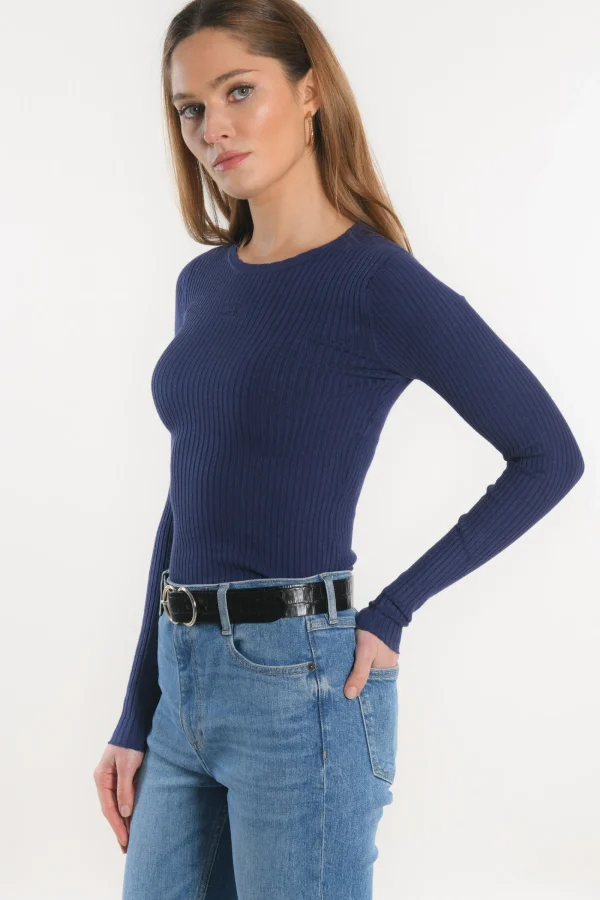KOOKAÏ PULL COL ROND - ELISA - PATRIOT BLUE Patriotblue Hot