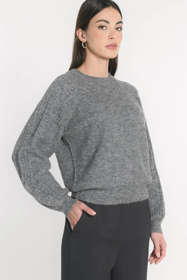 KOOKAÏ PULL COL ROND CARRY Anthracite Store