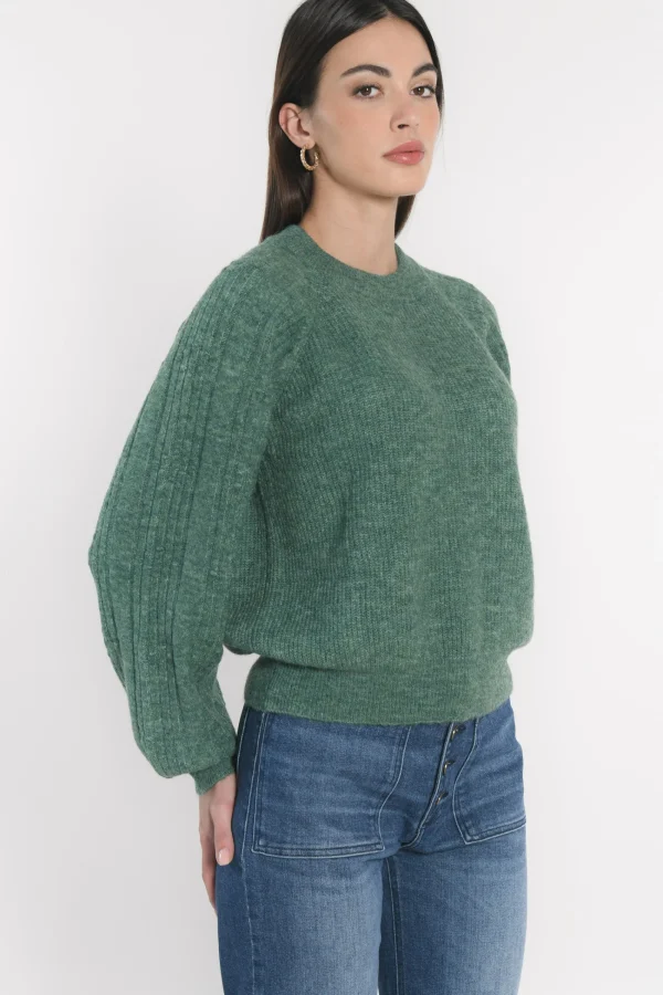 KOOKAÏ PULL COL ROND CARRY Green Flash Sale