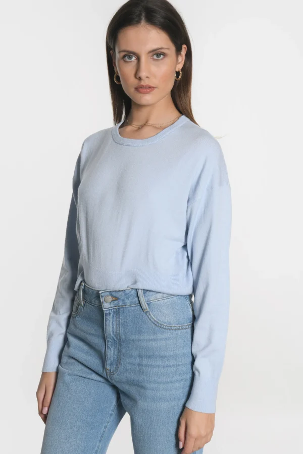 KOOKAÏ PULL COL ROND NOLWENN Ciel Fashion