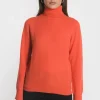 KOOKAÏ PULL COL ROULÉ ANITA Corail Hot