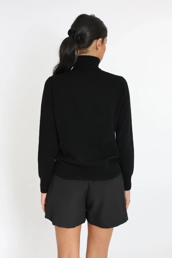 KOOKAÏ PULL COL ROULÉ ANITA Noir Flash Sale