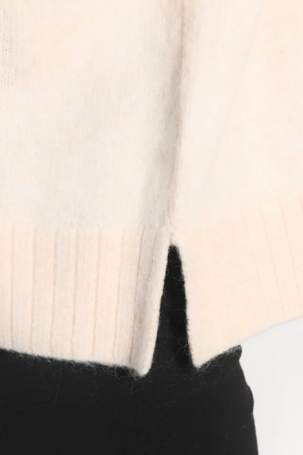 KOOKAÏ PULL COL ROULÉ JOANA BEIGE CHINÉ Beigechine Shop