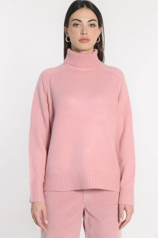 KOOKAÏ PULL COL ROULÉ JOANA BOIS DE ROSE Boisderose Sale