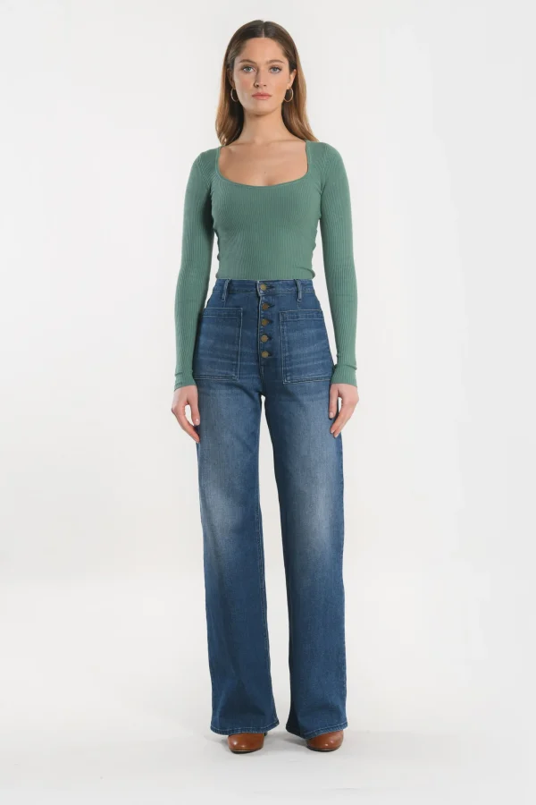 KOOKAÏ PULL COL U - LOLITA - GREEN GABLE Greengable Flash Sale