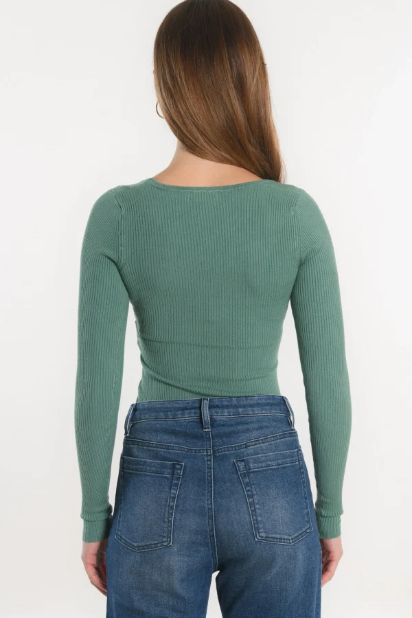 KOOKAÏ PULL COL U - LOLITA - GREEN GABLE Greengable Flash Sale
