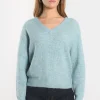 KOOKAÏ PULL COL V - DANNA - Ciel Sale