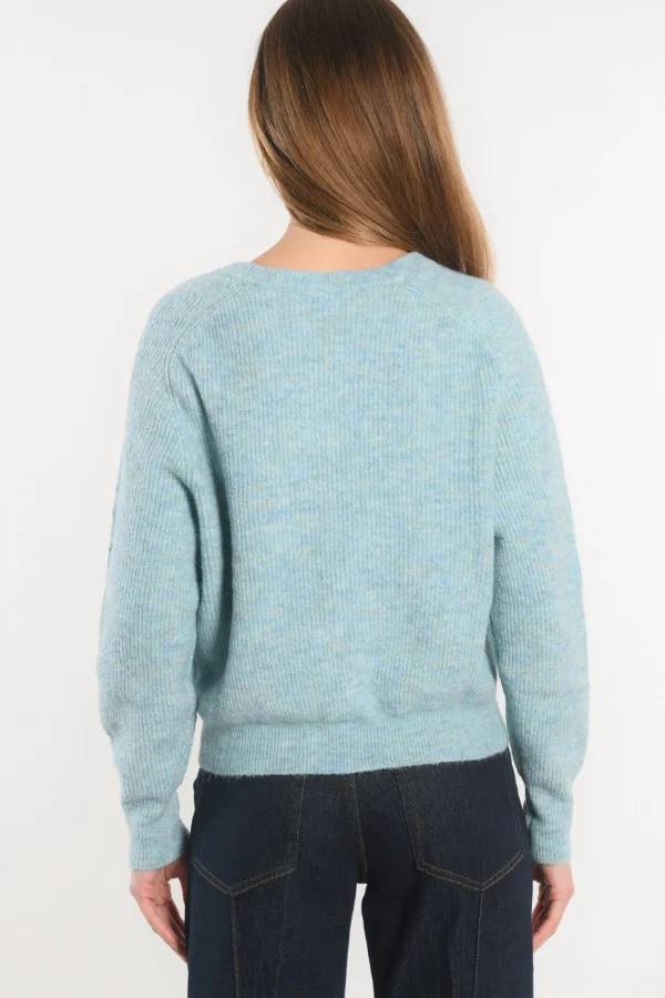 KOOKAÏ PULL COL V - DANNA - Ciel Sale