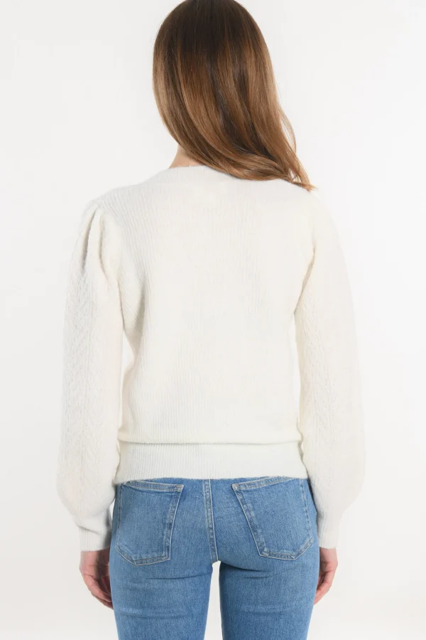 KOOKAÏ PULL COL V - DAYANA - Ecru New