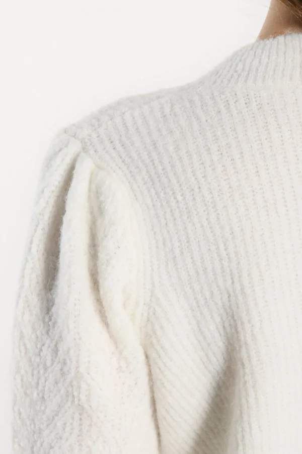 KOOKAÏ PULL COL V - DAYANA - Ecru New