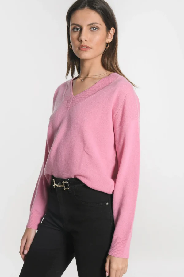 KOOKAÏ PULL COL V ANITA BOIS DE ROSE Boisderose Clearance