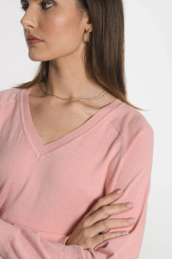 KOOKAÏ PULL COL V NOLWENN MELLOW ROSE Mellowrose Store