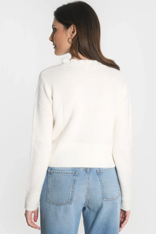 KOOKAÏ PULL COL V SANDRINE Ecru Sale