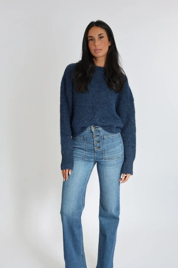 KOOKAÏ PULL COURT KYRA Navy Hot