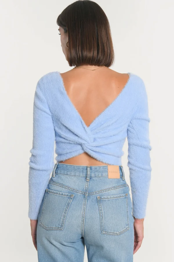 KOOKAÏ PULL DOS TWISTÉ MYLO Ciel New