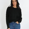 KOOKAÏ PULL LANA COL ROND Noir Flash Sale