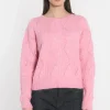 KOOKAÏ PULL MONICA ROSE POUDRÉ CHINÉ Rosepoudrechine Outlet