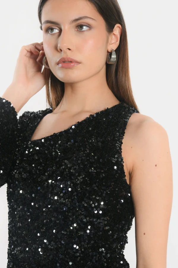 KOOKAÏ ROBE COURTE - TINA - Noir Best Sale