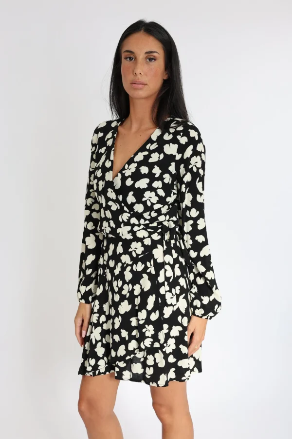 KOOKAÏ ROBE COURTE CARMEN Noir/blanc New