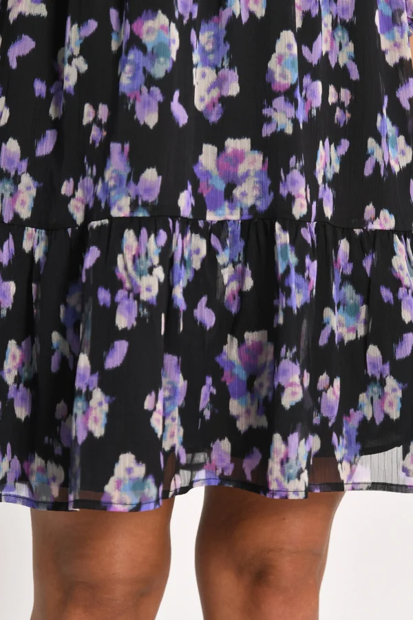 KOOKAÏ ROBE COURTE FLEURS MADISON MULTI VIOLET Multiviolet Hot