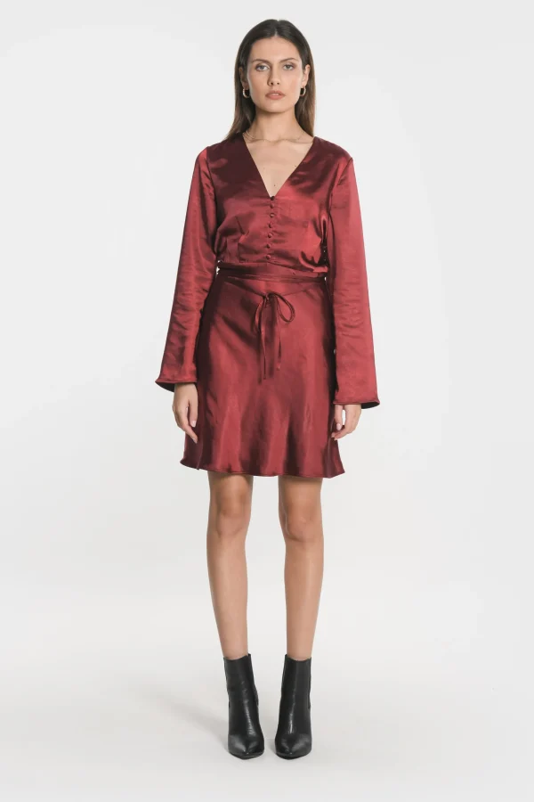 KOOKAÏ ROBE SIA VEE Bordeaux Fashion
