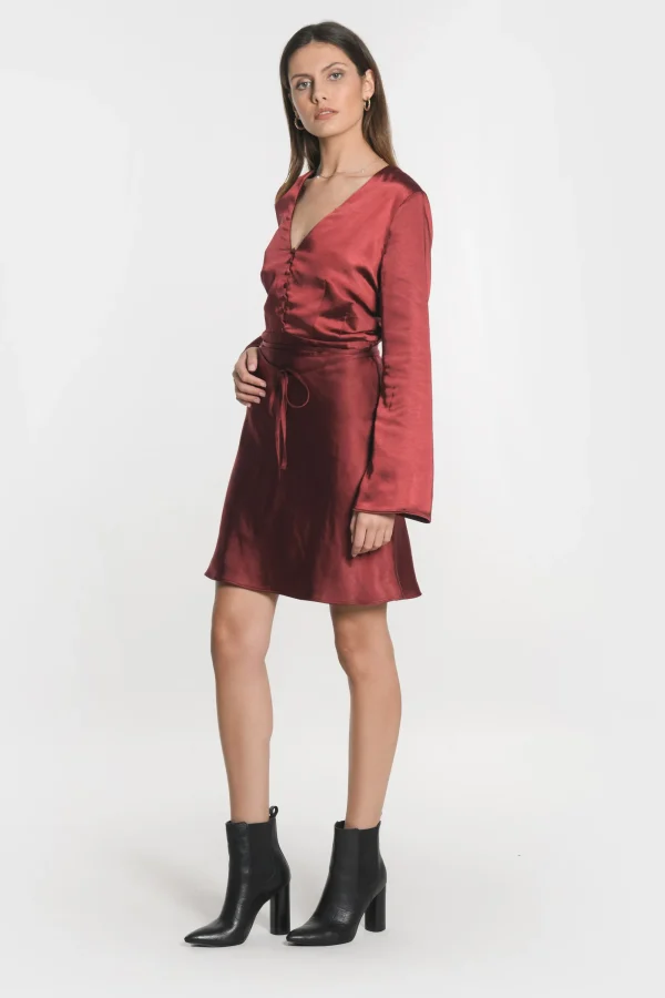 KOOKAÏ ROBE SIA VEE Bordeaux Fashion