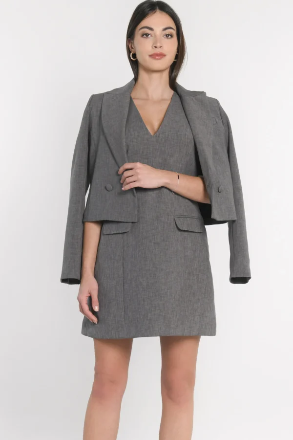 KOOKAÏ ROBE TESSA Gris Fashion