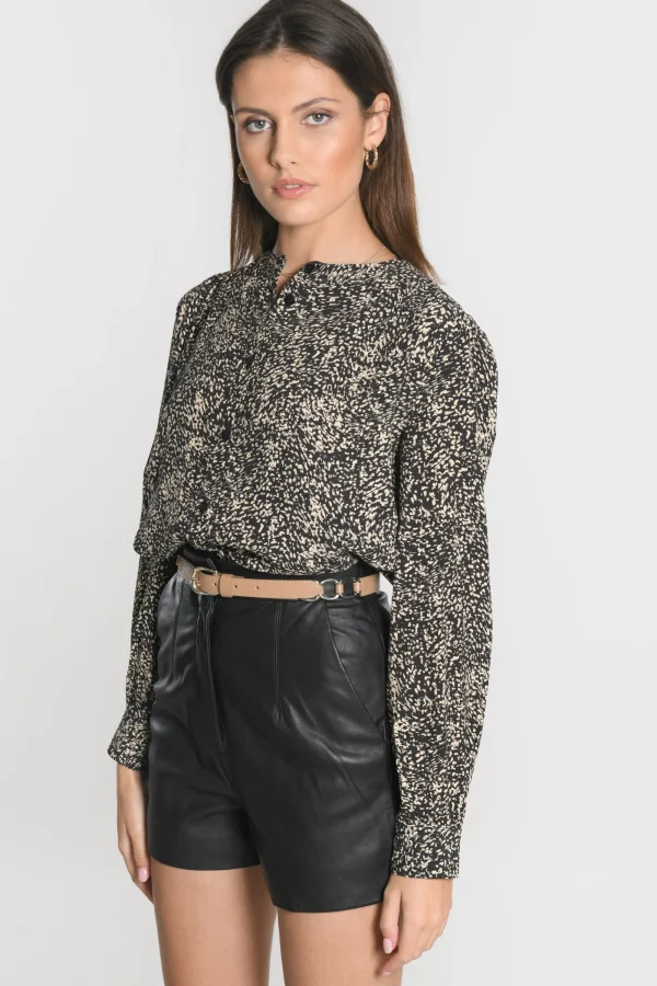 KOOKAÏ Short en cuir Wren Black Sale