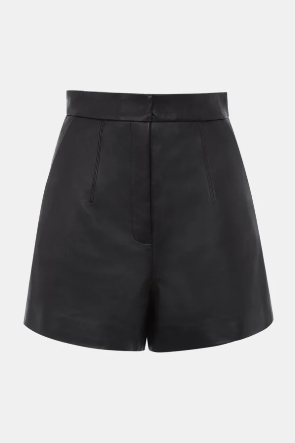 KOOKAÏ Short en cuir Wren Black Sale