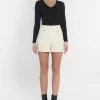 KOOKAÏ SHORT HALLY Ecru Flash Sale