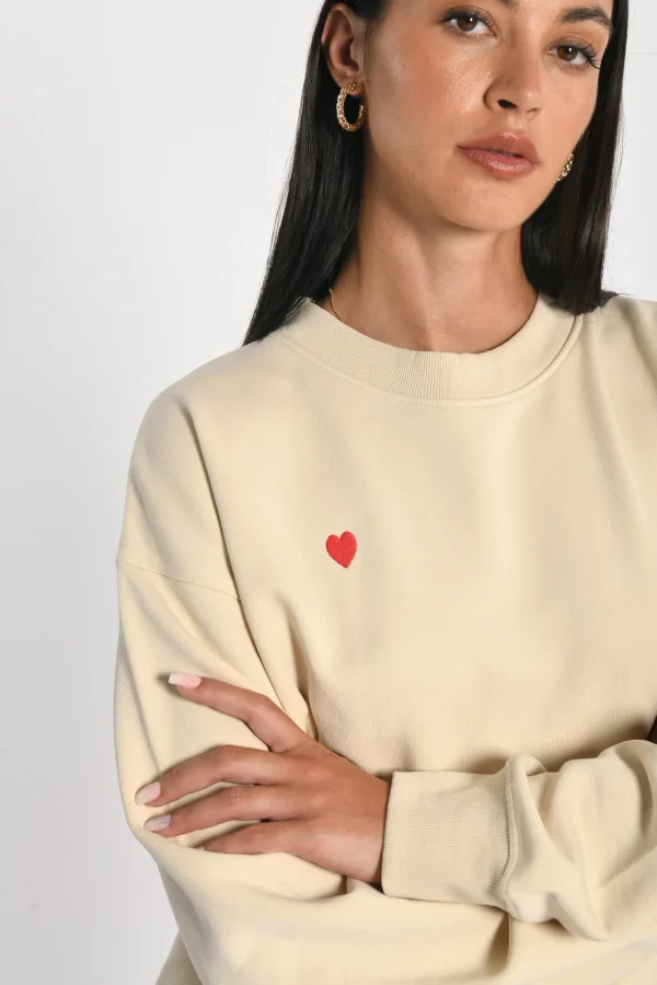 KOOKAÏ SWEATSHIRT COEUR - SUZY - Moonlight Store