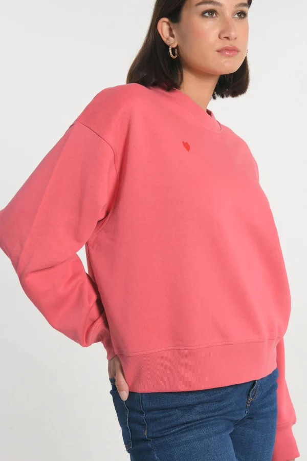 KOOKAÏ SWEATSHIRT COEUR - SUZY - RAPTURE ROSE Rapturerose Shop