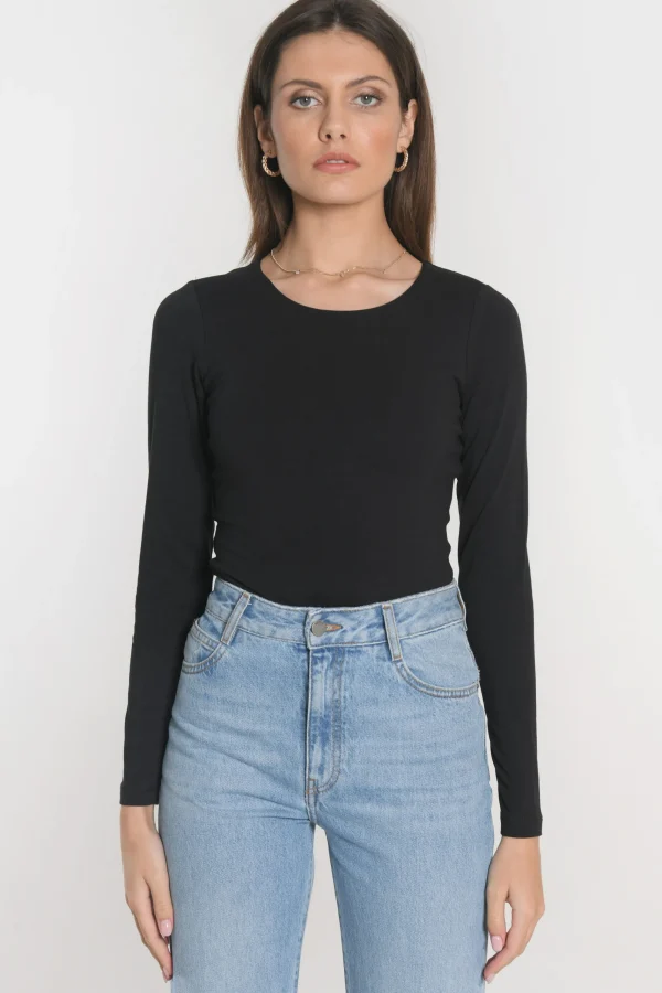 KOOKAÏ TEE SHIRT COL ROND CURT Noir Best