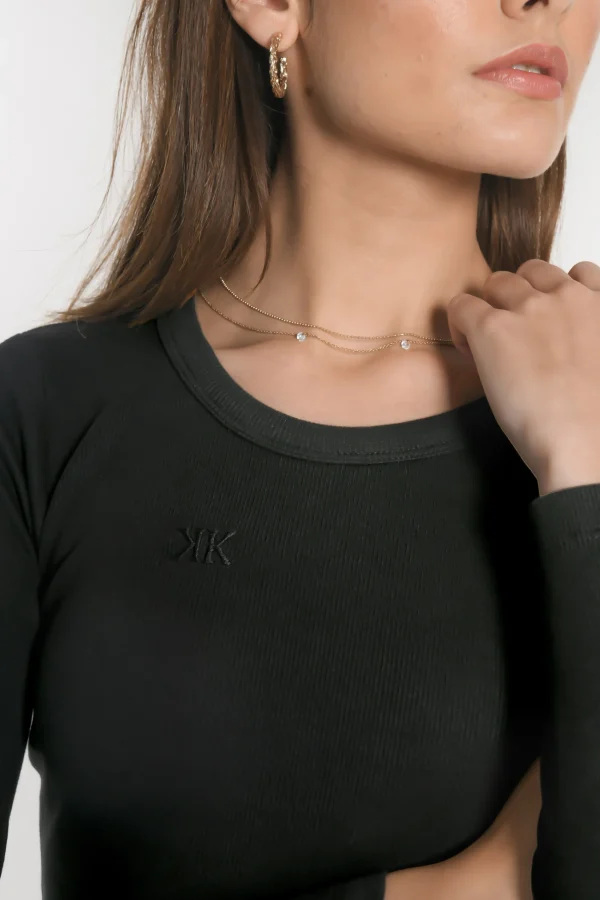 KOOKAÏ TEE SHIRT JANETTE Noir Clearance