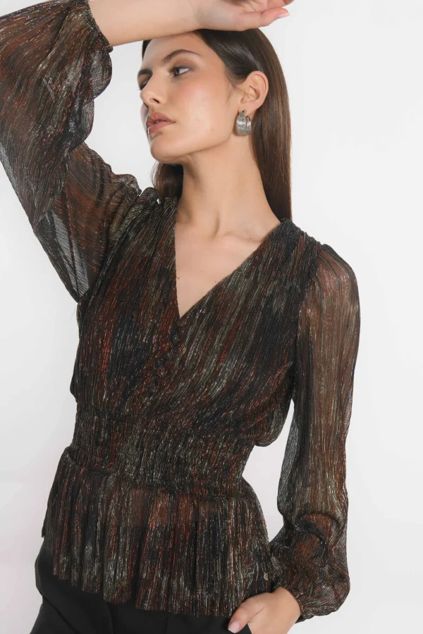 KOOKAÏ TOP - JANET - MULTI GOLD Multigold Clearance