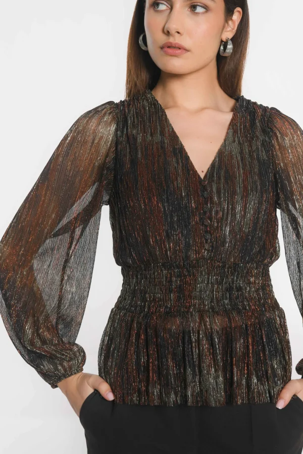 KOOKAÏ TOP - JANET - MULTI GOLD Multigold Clearance