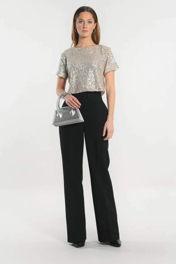 KOOKAÏ TOP - JAY - SILVER/GOLD Silvergold Fashion