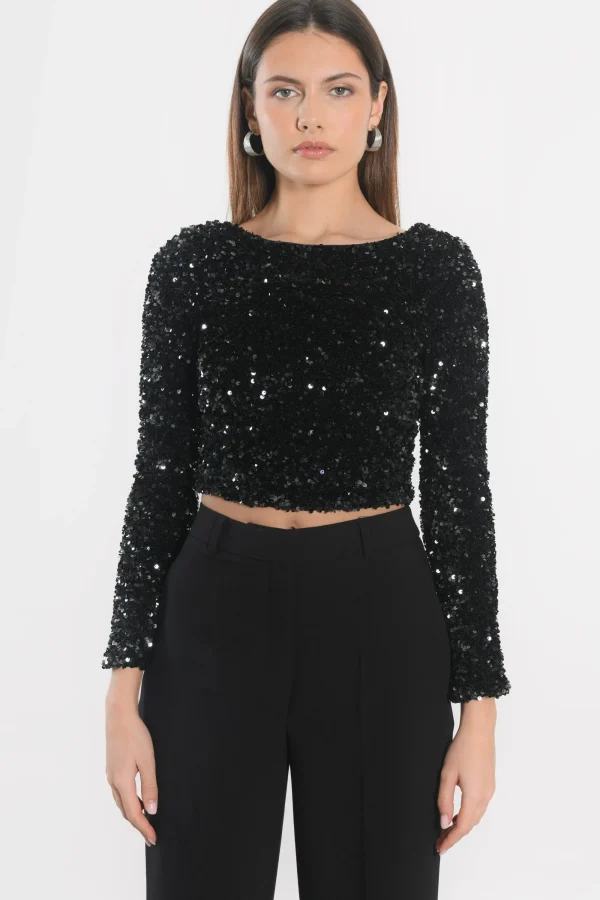 KOOKAÏ TOP - TINA - Noir Cheap